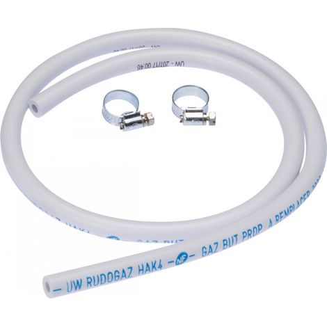 Gasleitung für Butan/Propan 1,5 Meter mit Schelle