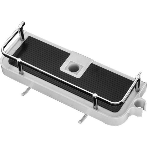 Shelf of shower Basket of storage Fastening wall-mounted adjustable Metal resistant to the rust 270 mm x 116 mm x 50 mm (1/4)