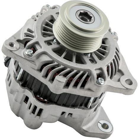 Alternador de aluminio, 12,5 x 8 x 6 pulgadas, 12 V, 120 A, compatible con Nissan Navara D40 Pathfinder (2005-2014). (1/5)