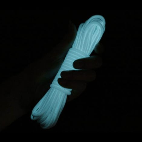 Cordon de parachute lumineux bleu à 9 brins, idéal pour la survie en extérieur. (1/5)