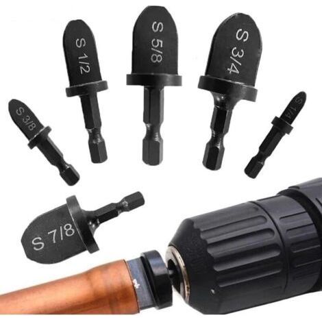 Copper Pipe Expander, 6 Pcs Tube Expander, Repair Kit, Crimping Tool Drill Bit Set, Hexagonal Handle (1/5)