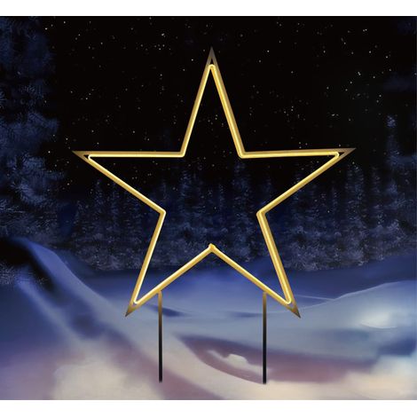 TrendLine LED Stecker Stern Ø 90 x 102 cm warmweiß Gartenstecker (1/2)