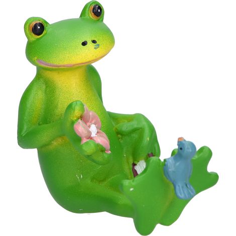 Figurines de grenouilles, statues teintes à la main, aspect charmant, matériau sûr, poupées grenouilles pour la décoration de bureau, cadeaux (1/5)