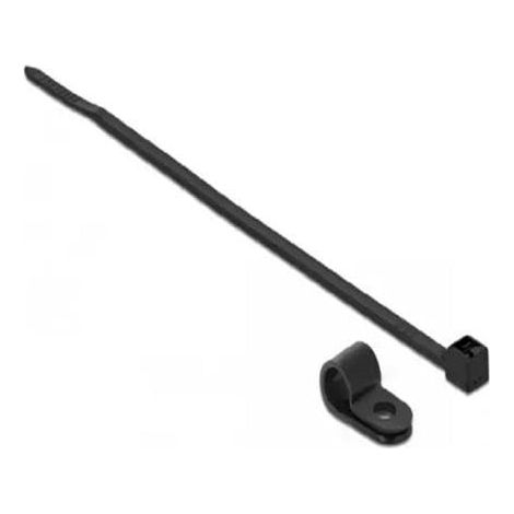 18862 - COLLIER DE FIXATION 4,8 MM AVEC SERRE-CÂBLE L 150 X L 2,5 MM NOIR DELOCK