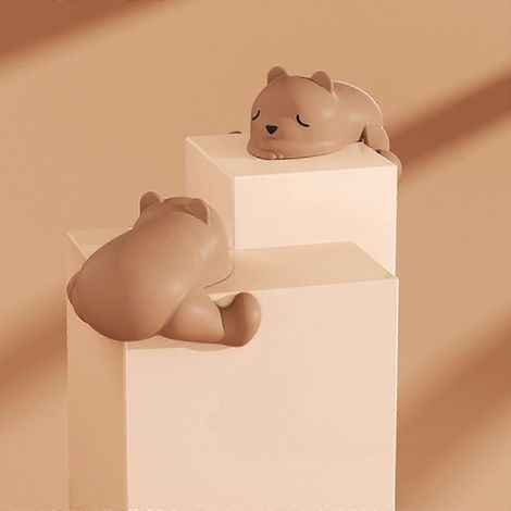 (Ours Crouching Bear) Protection d'angle pour bébé, 4 pièces, protection d'angle en gel de silice, protection des bords auto-adhésive, protection d'angle pour la sécurité des enfants, anti-rebond chro (1/5)