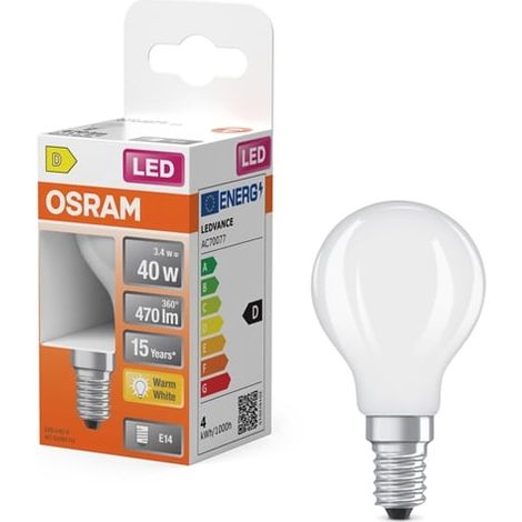 Osram - led st cl p gl fr 40 3.4w/827 e14 - 4099854468711 -
