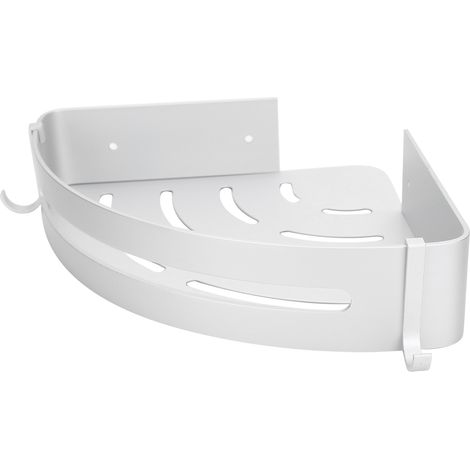 Étagère de rangement murale en aluminium, support de douche d'angle, organiseur de salle de bain, porte-outils de maquillage, triangulaire, fixé au mur (1/5)