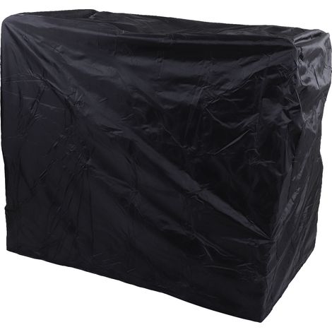 Housse de barbecue pliable et portable en polyester 210D, imperméable et anti-poussière, avec sac de rangement pour une utilisation en extérieur. (1/5)