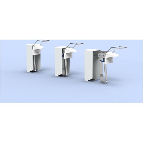 Dispenser universale CWS 1000-U apertura frontale Alu bianco