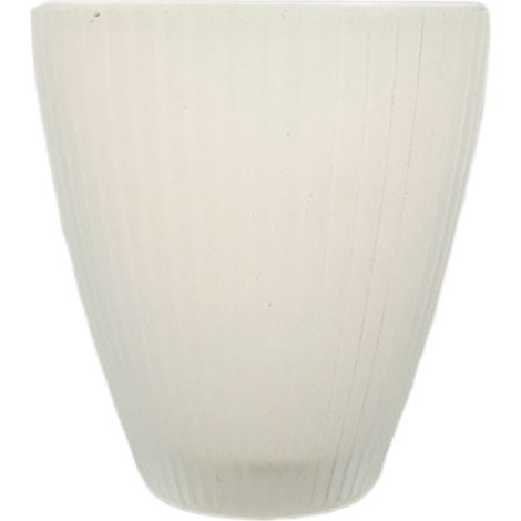 Tulipa de cristal mate modelo Praga 8x8,5cm (1/3)