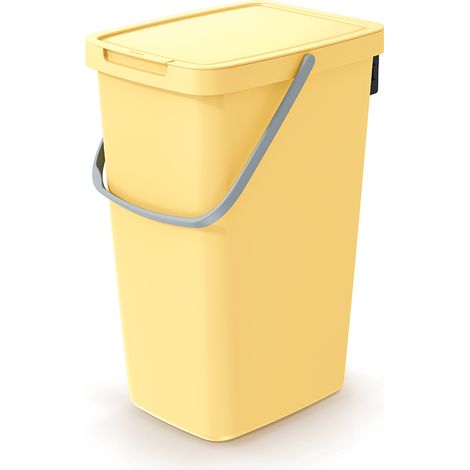 20L SYSTEMA Q COLLECT Abfalleimer  Hellgelb