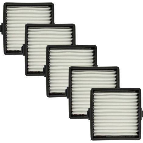 vhbw 5x filtre plissé plat compatible avec Ryobi One Plus, P712, P713 aspirateur sans fil à batterie - Élément filtrant