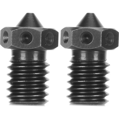 2 Stück 3D-Drucker-Extruderdüse aus gehärtetem Stahl, 0,4 mm Öffnung, hochtemperaturbeständig, für V6-3D-Drucker (1/5)