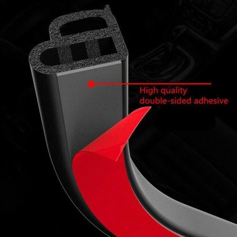 1 pièce seuil de porte voiture, bande étanchéité anti-rayures 1 m, garniture haute densité pour protection seuil automobile (1/4)