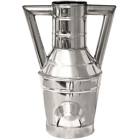 Cuve de transfert de 5 litres (1/2 de'calitre) en inox spe'cifique pour la mesure de l'huile vin de lait avec double poigne'e