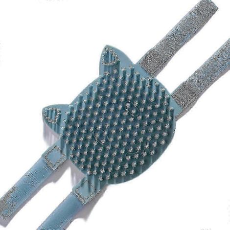 Peigne multifonctionnel adapté aux chatons et aux chiots, parfumé à l'herbe à chat, idéal pour le toilettage et le massage des zones sensibles. Bleu (1/5)
