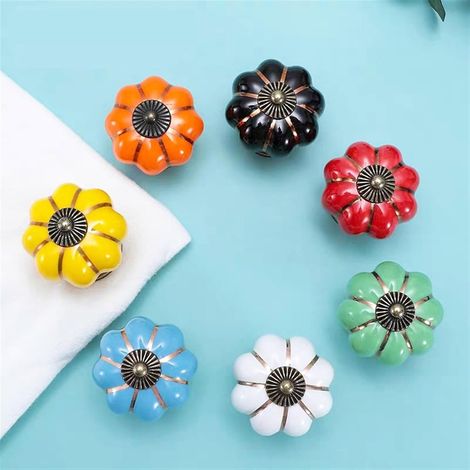 Boutons de meuble, poignée en céramique colorée 40 mm, meuble à (1/5)