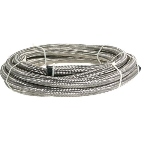AN-6 AN6 en acier inoxydable tressé de carburant de carburant refroidisseur d'huile 2M (1/4)