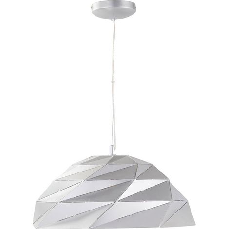 Searchlight Origami - 1 Light Dome Anhänger Silber, E27
