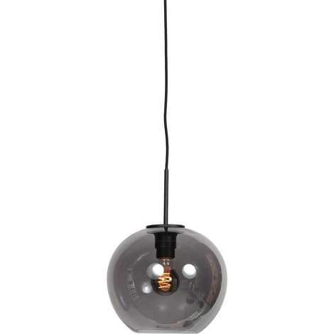 Mexlite - suspension - HaloSwap - noir - verre verre fumé - lampe (1/4)