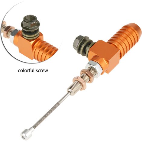 Universeller hydraulischer Hauptbremszylinder für Motorräder M10x1,25 mm, Kupplungsstange, orange Bremspumpe, Reparatursatz, kompatibel mit den meisten Motorrädern, hohe Qualität, langlebig. (1/5)