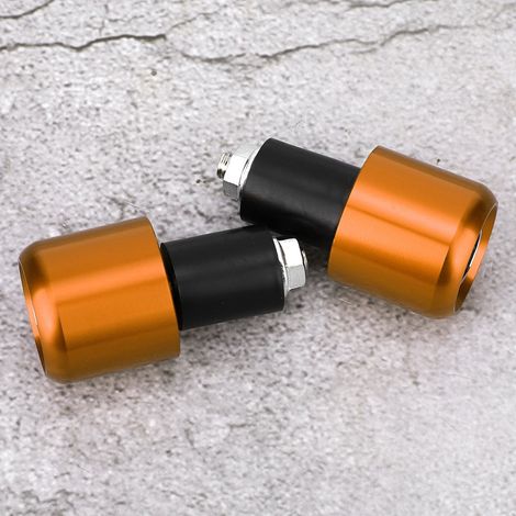 2 Motorrad-Lenkerendgriffe, individuelles Zubehör für 22 mm Durchmesser (Gold) (1/5)