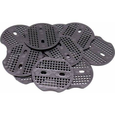 100 pièces Pièce Fixe 6,5 6cm pour Piquets de Fixation en Acier,pour Fixer Le Tissu de Mauvaises Herbes,Les Feuilles de Sol (Noir) (1/5)