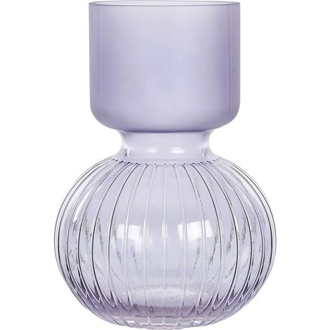 Vaso di fiori rotondo viola 26 cm Thetidio