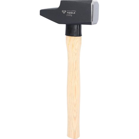 BRILLIANT  TOOLS  Martillo  de  cerrajero  con  mango  de  nogal  americano  2500  g  forma  francesa  -  BT077250 (1/4)