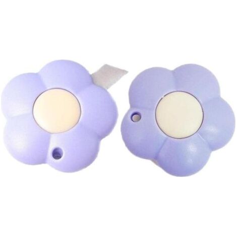 BUNTHAUS Violet,Mini Couteau Utilitaire 2 pièces Mignon Fleur Forme rétractable Couteau Utilitaire Coupeboîte ouvreLettre avec Trou Papier Outil de Coupe (1/5)