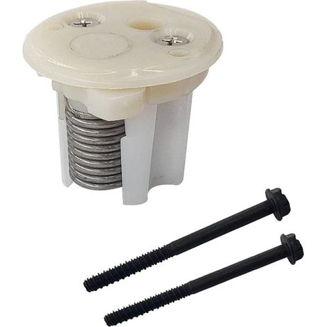 Convient au kit de cartouche à ressort 385236096 avec embout blanc et vis pour certains modèles de toilettes Dometic Traveler et Vacuflush 910 2010 2011 (1/5)