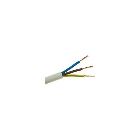 Cable eléctrico trenzado OMY 3x0,75 mm² 300 V 100 m
