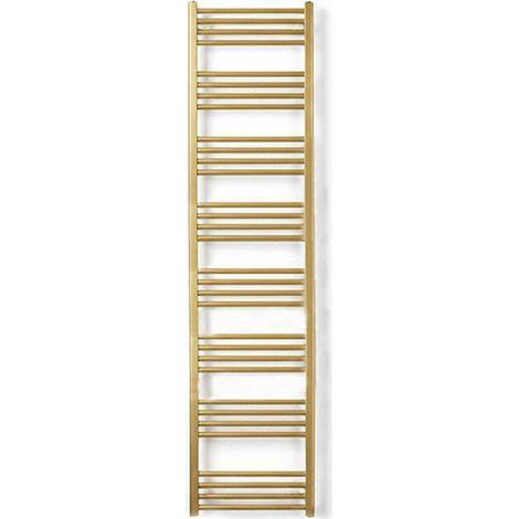 Sèche-serviette électrique doré de 1860mm de haut et 600mm de large - 1000 Watt - FIO1860/600E8BRA