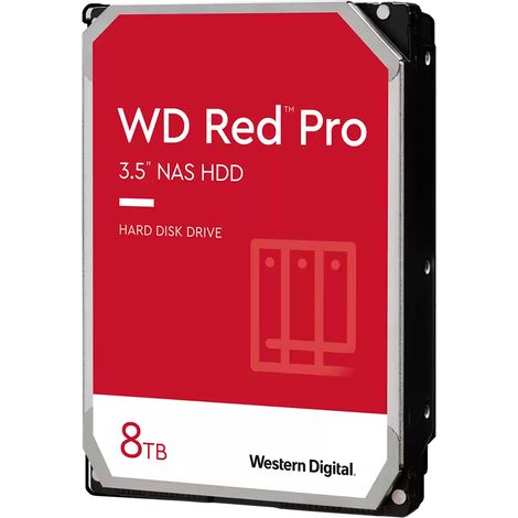 Western Digital Red Pro Interne Festplatte 8 TB 7200 RPM 256 MB 3.5" SATA