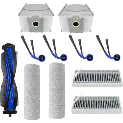 11 parti di ricambio per aspirapolvere Deeboot T80 PRO OMNI / T80 OMNI / M14, rullo spazzante, spazzola laterale, filtro, tampone (1/2)
