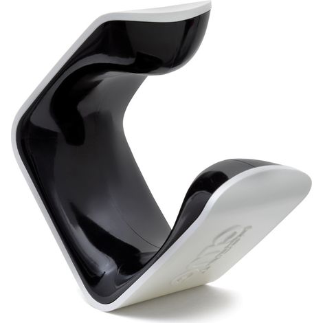 Hornit CLUG CLUG - Portabici da Parete - Il pi Piccolo portabici al Mondo - Facile da installare (MTB Plus, Bianco/Nero) (1/5)