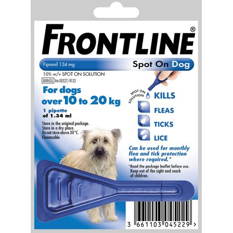 Frontline Spot On Medium Dog 10-20kg (1Pipette) - 20167 (1/5)