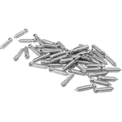 Lot de 50 crampons antidérapants pour pneus neige M6x6mm, pour voitures de course, chariots élévateurs, motos et véhicules tout-terrain. (1/5)