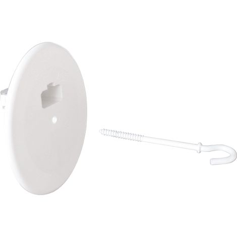 53049 Eur'ohm Kit Couvercle Dcl D120mm + Piton Blanc 80mm (1/2)