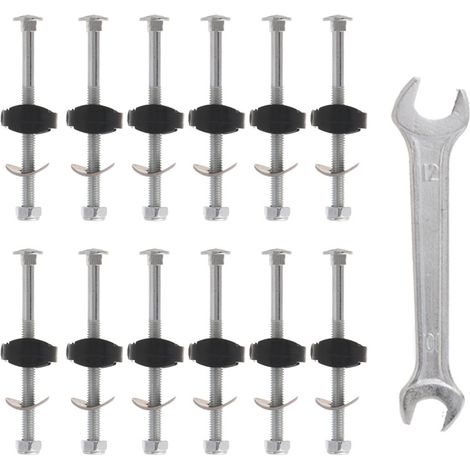 12 tornillos largos para trampolín, repuestos para trampolín, buena estabilidad del trampolín (1/4)