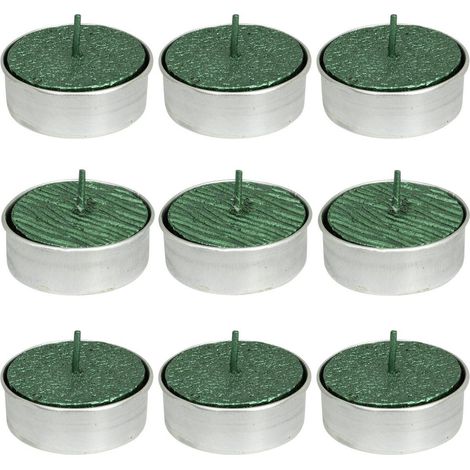BOUGIE CP PAILL X 9 VERT 12G - Atmosphera créateur d'intérieur