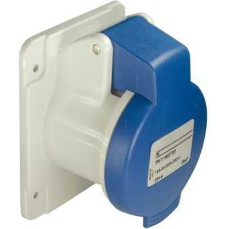 socle de prise droite - pratika - 16a - ip44 - 220v - 2p+t - schneider electric pkf16g423