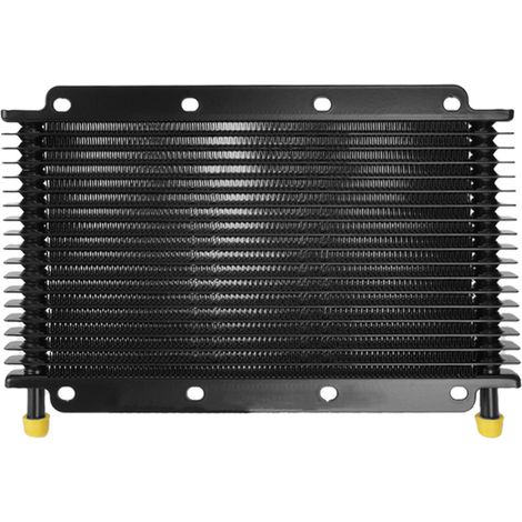 Car modification transmission oil cooler, aluminum alloy radiator, engine finned cooler, 19-row, 25-row, 32-row, -19-row, black (without accessories) (1/4)