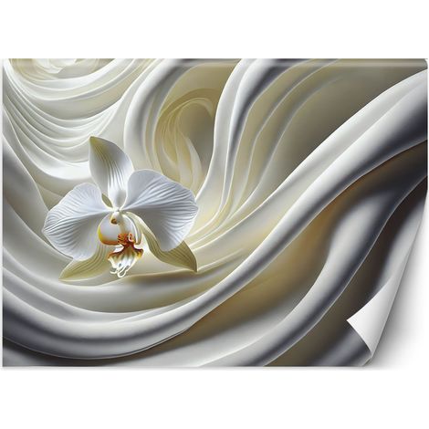 Fototapete Weiße Orchidee 100x70 cm (1/5)