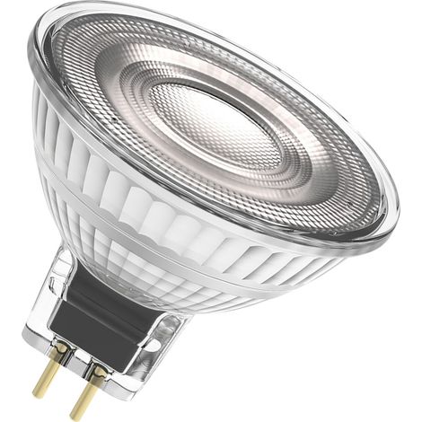 OSRAM Dimmbare Niedervolt-LED-Reflektorlampen MR16 mit Retrofit-Stecksockel, 35 Watts Ersatz, GU5.3, MR16 reflector, 2700 Kelvin, Warm weiß, Klares Glas, 2-er Pack