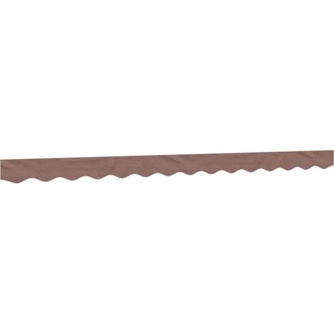 Maison Exclusive - Tissu de remplacement de cantonnière d’auvent rayure marron (1/5)