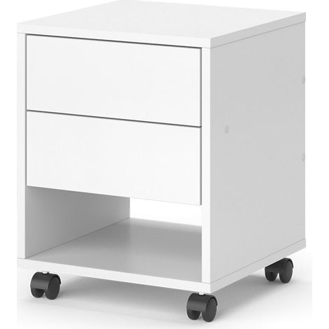 Rollcontainer Jons, Weiß, 37 x 37 cm mit 2 Schubladen, Vicco (1/5)