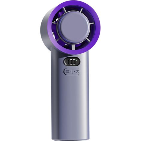 Wiederaufladbarer Mini-USB-Tischventilator, 5000-mAh-Akku, 100 einstellbare Geschwindigkeitsstufen, LCD-Bildschirm, Turbo-Boost-Technologie.