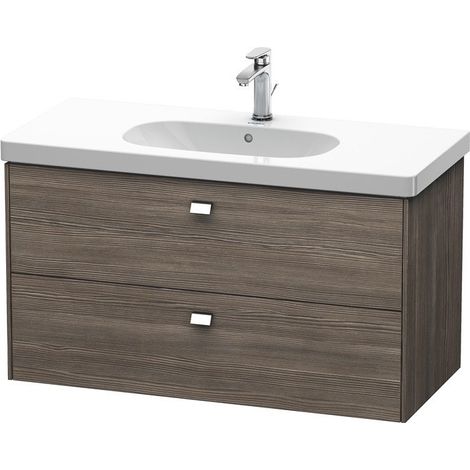 Meuble sous-vasque BRIOSO poignée chromé 563x1020x469mm pinède
