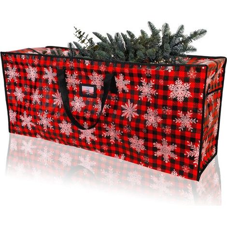 Borsa per riporre l'albero di Natale,120 x 50 x 38 cm,Borsa per albero di Natale artificiale fino a 230 cm,con cerniera e manici (1/5)